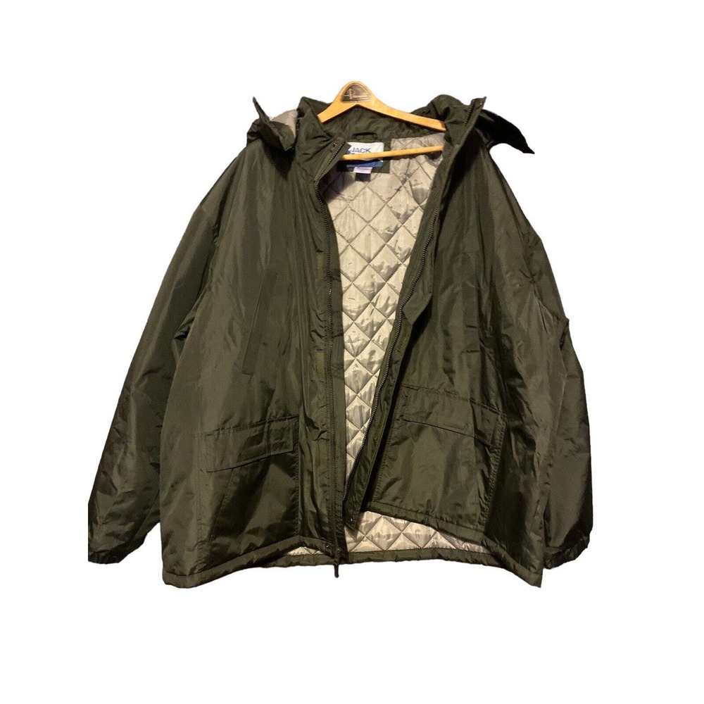 Jack Frost Forest Green Men’s Winter Parka Full Zip Hooded Jacket Size 4X